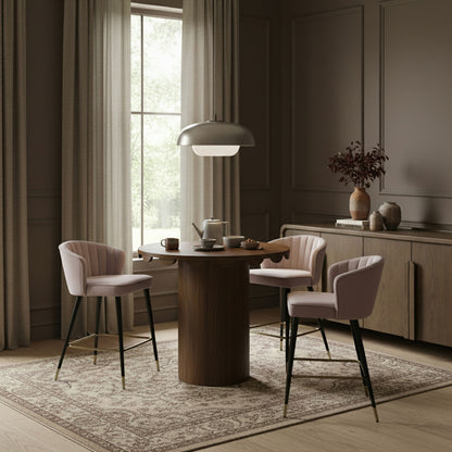 Dahlia - Solid Wood And Natural Cane Table