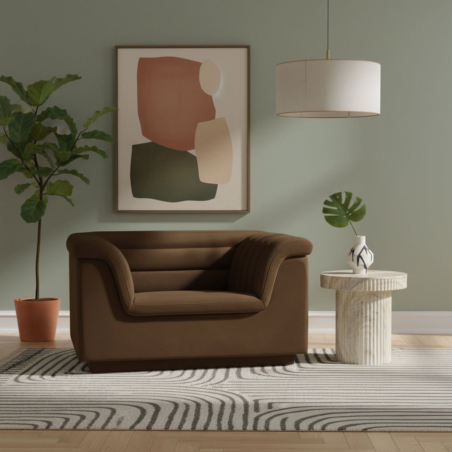 Cascade - Velvet Chair