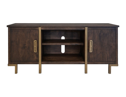Onix - 2 Door TV Stand - Mahogany Brown