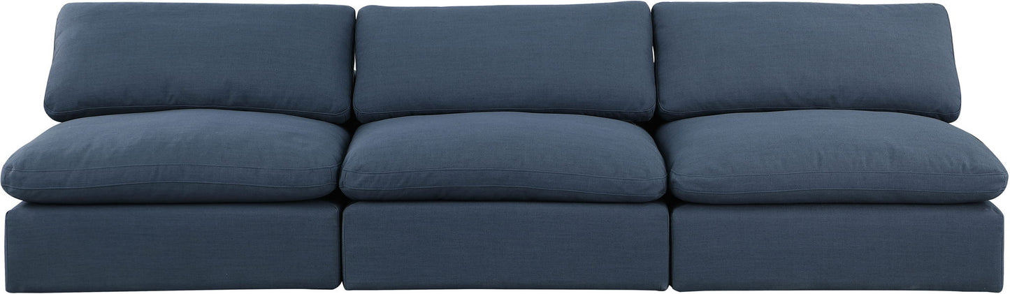 Comfy - Linen Modular Armless Sofa 3 Seats