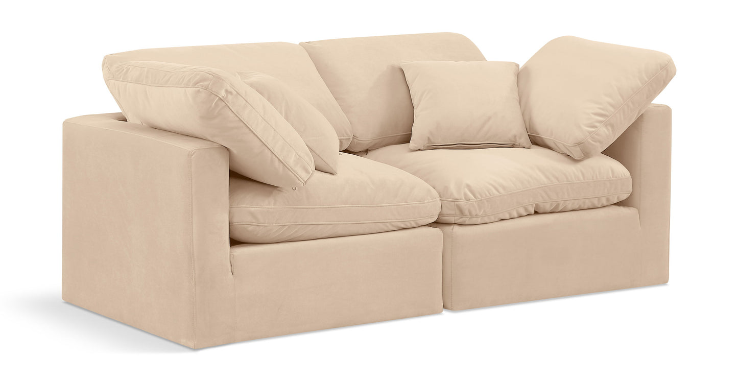 Indulge - Velvet 2 Seat Modular Sofa