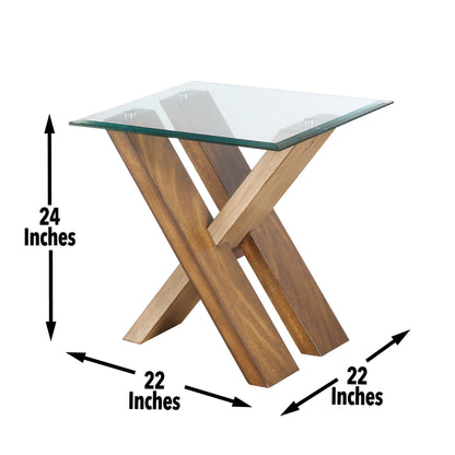 Tasha - End Table - Light Brown