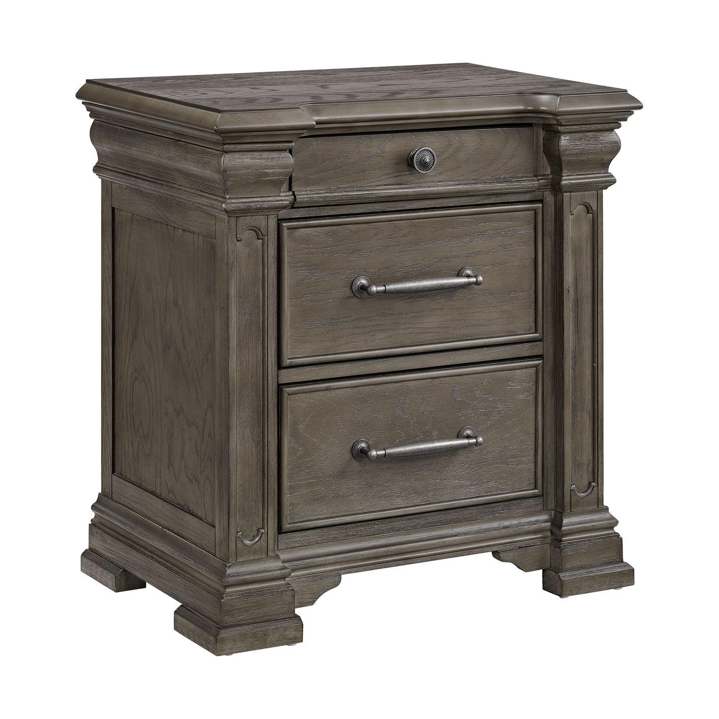 Kings Court - 3-Drawer Nightstand (Sliding Top)