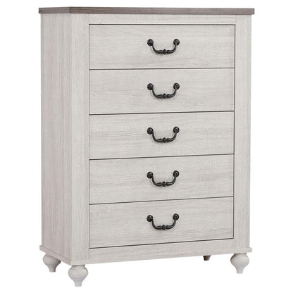 Stillwood - 5-Drawer Bedroom Chest - Vintage Linen