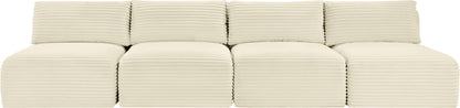 Shaggy - 4 Seat Modular Armless Sofa