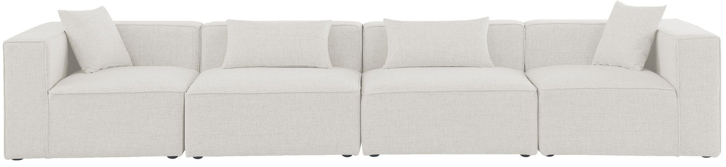 Cube - Linen Modular 4 Seat Sofa