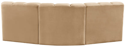 Arc - Velvet 3 Piece Modular Corner Sofa