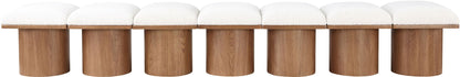 Pavilion - 7 Piece Modular Bench With Brown Base