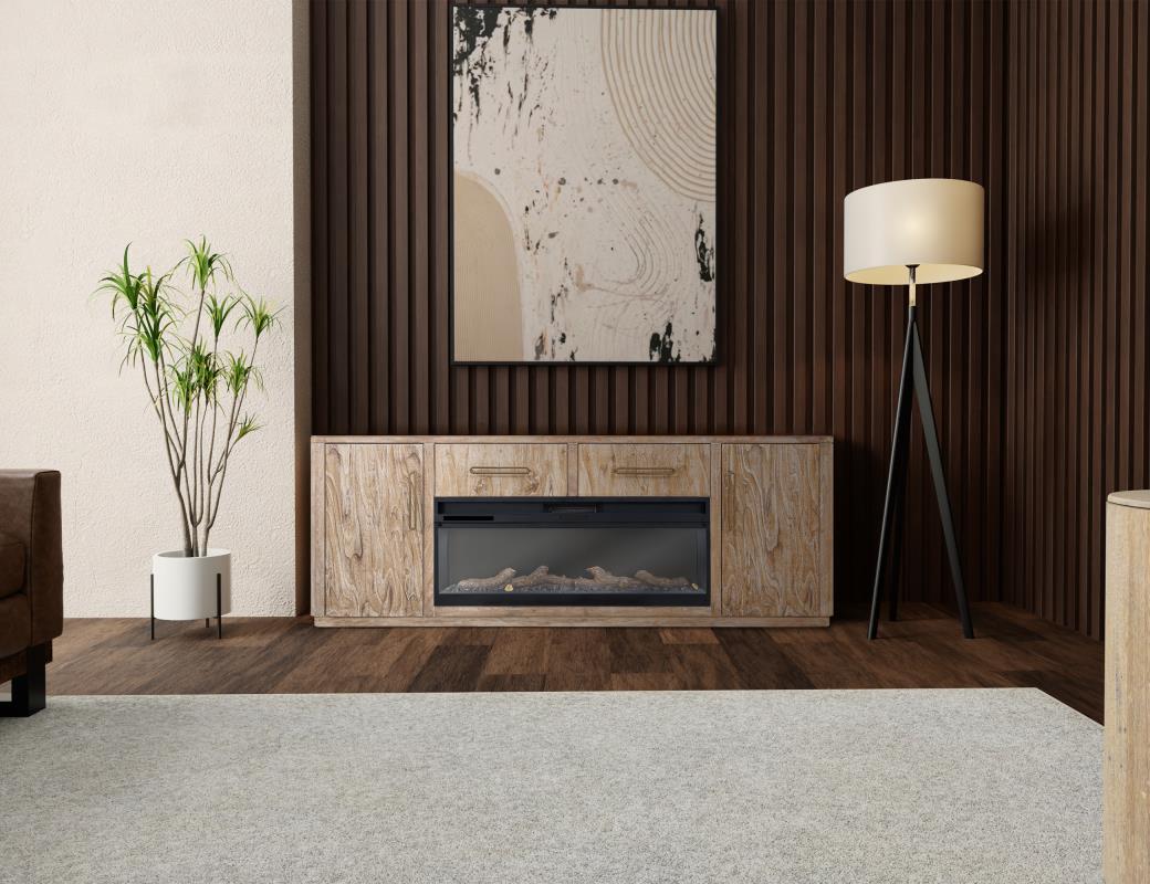 Balam - 2 Drawer & 2 Door Electric Fireplace