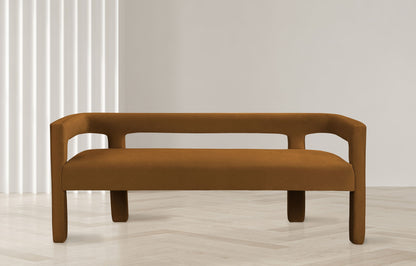 Athena - Velvet Bench - Saddle