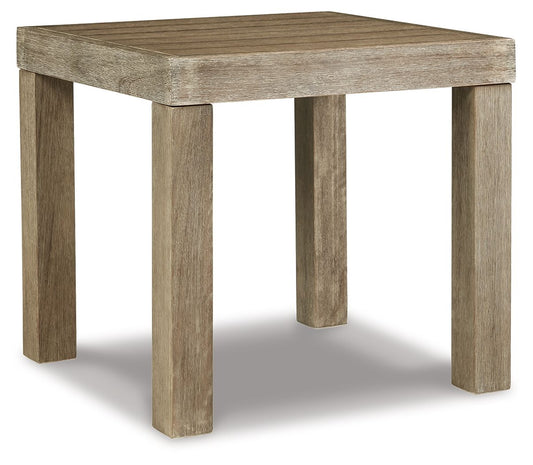 Silo Point - Square End Table - Brown