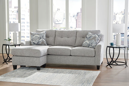 Keenelynn - Sofa Chaise - Nickel