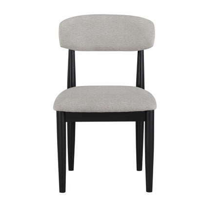 Magnolia - Upholstered Side Chair (Set of 2) - Black / Gray