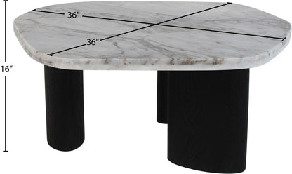 Puglia - Marble Top And Oak Wood Base Table