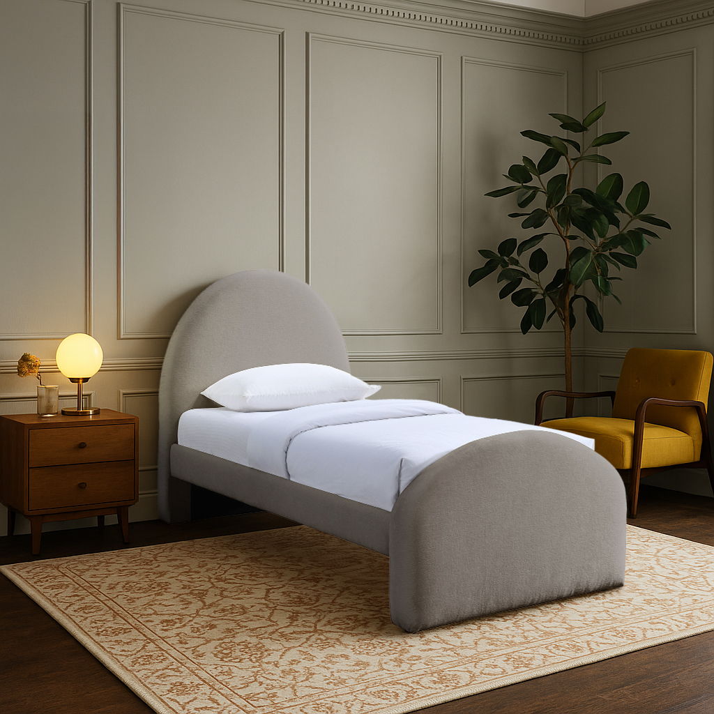 Andaz - Chenille Fabric Upholstered Bed
