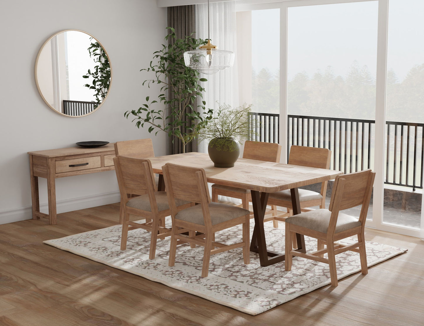 Natural Parota - Sofa Table - Brown Cappuccino