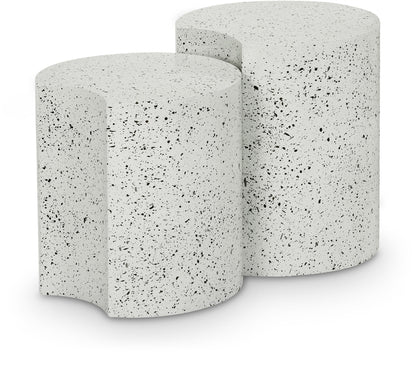 Dimple - Modular End Table - Terazzo Finish