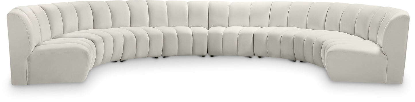 Infinity - 8 Piece Velvet Modular Sectional
