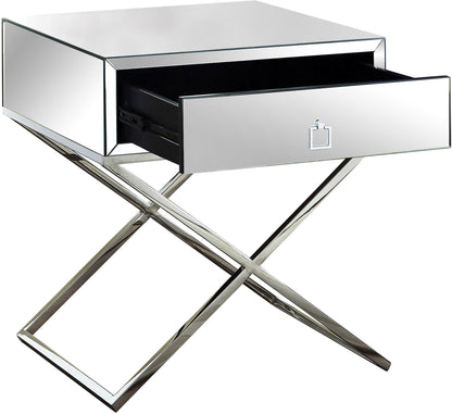 Lynn - Side Table - Chrome