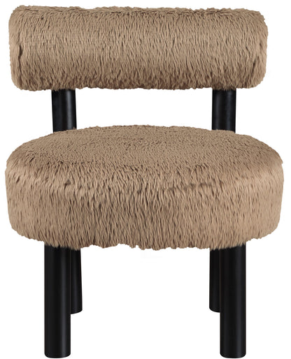 Ambre - Vegan Shearling Fabric Upholstered Accent Chair
