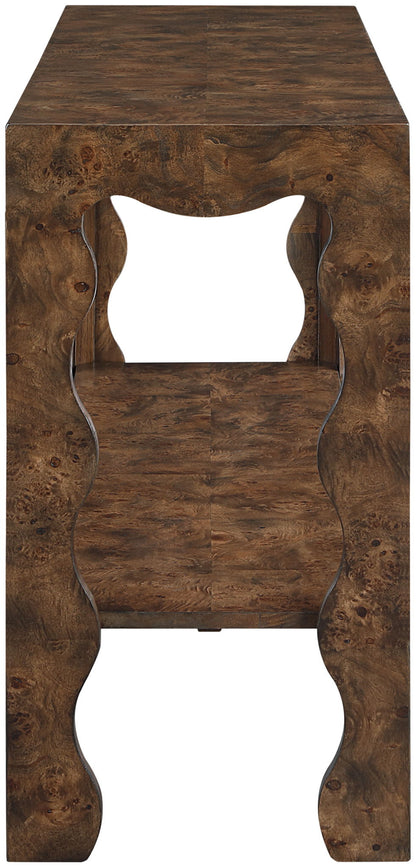 Vassa - Burl Veneer Console Table