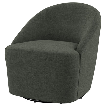 Leon - Upholstered Barrel Accent Swivel Chair