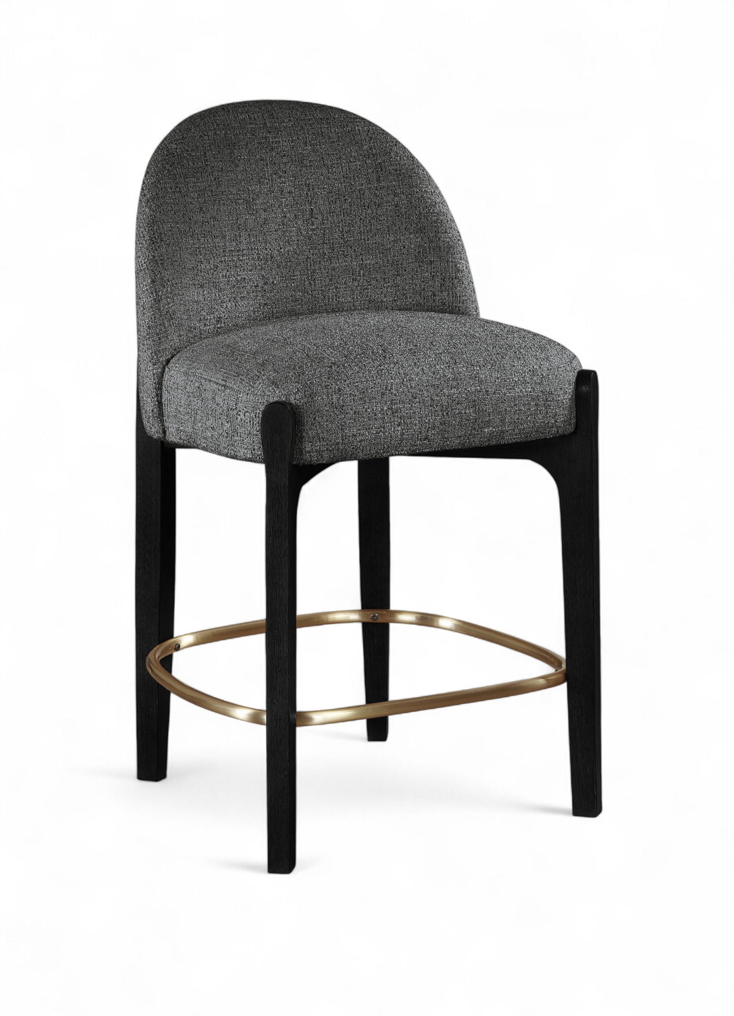 Torino - Counter Stool With Brushed Black Base