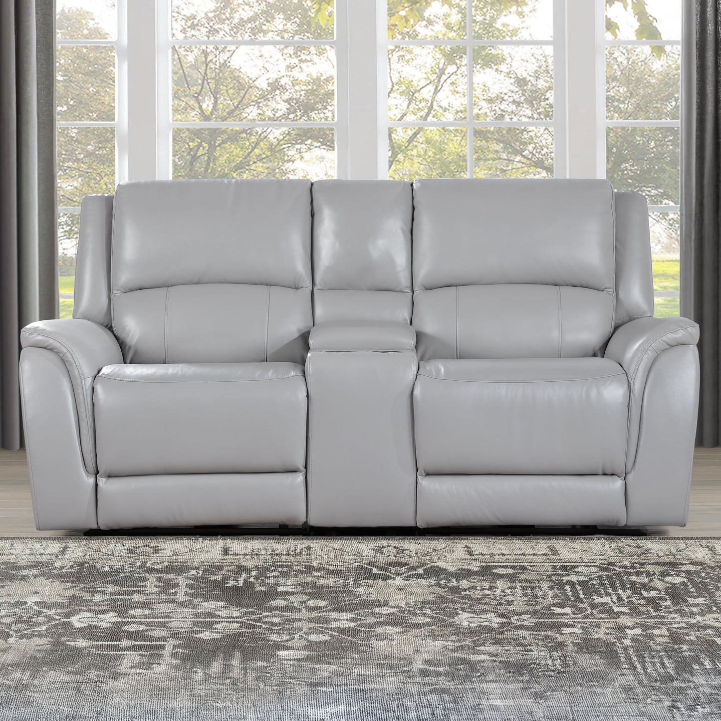 Alexandria - Power Reclining Console Loveseat