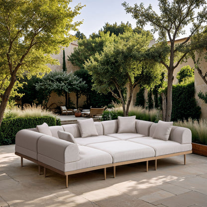 Laguna - 6 Piece 142" Outdoor Patio Modular Sectional