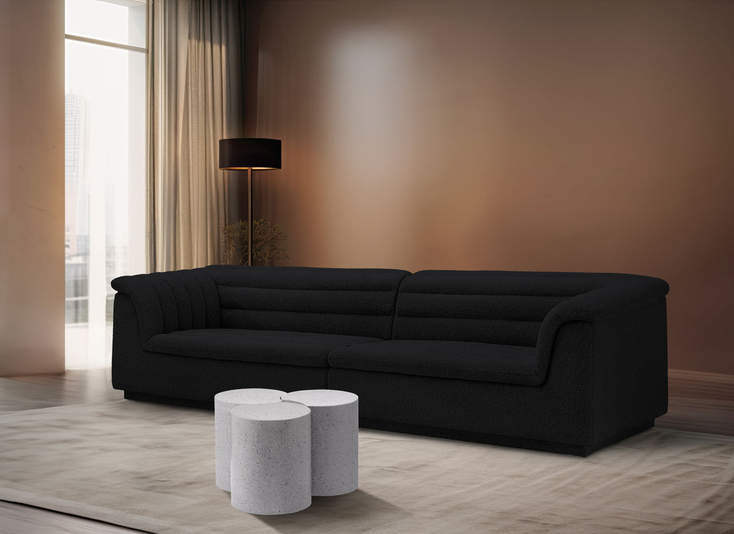 Dimple - 3 Piece Modular Coffee Table - Terazzo Finish
