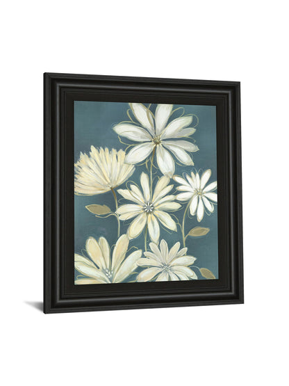 Opposites Attract I By Maria - Framed Print Wall Art - Blue