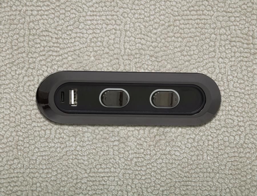 Kennett - Chenille Upholstered Power Recliner Chair - Ivory