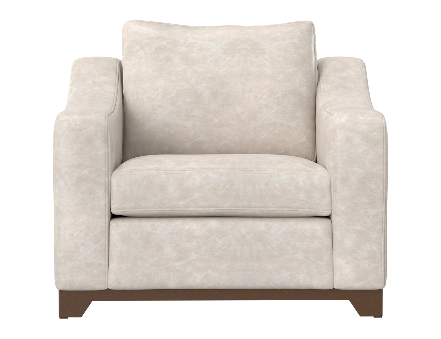 Natural Parota - Armchair - Marfil