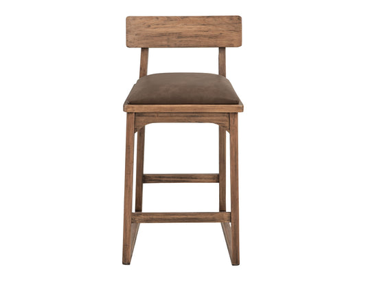 Balam - 30" Barstool (Set of 2) - Light Brown / Dark Brown