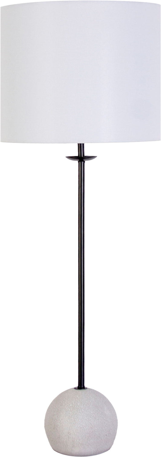 "Urban Sphere" Concrete Buffet Lamp (Set of 2) - Concrete/Matte Black