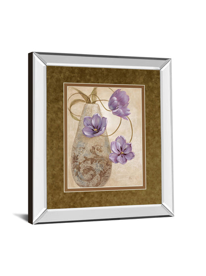 Sophistication I By Nan - Mirror Framed Print Wall Art - Light Brown