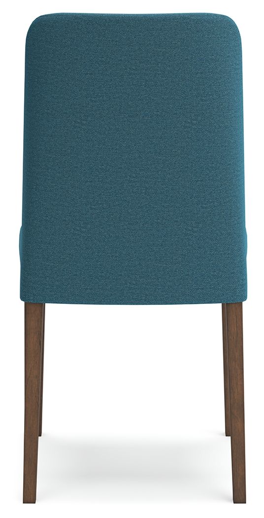 Lyncott - Azul / Marrón - Silla auxiliar de comedor Uph (juego de 2)