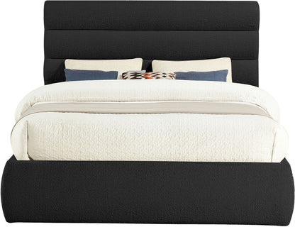 Adam - Boucle Fabric Bed With 52" Headboard