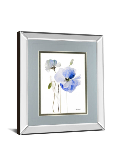 All Poppies I By Lanie Loreth - Mirror Framed Print Wall Art - Gray