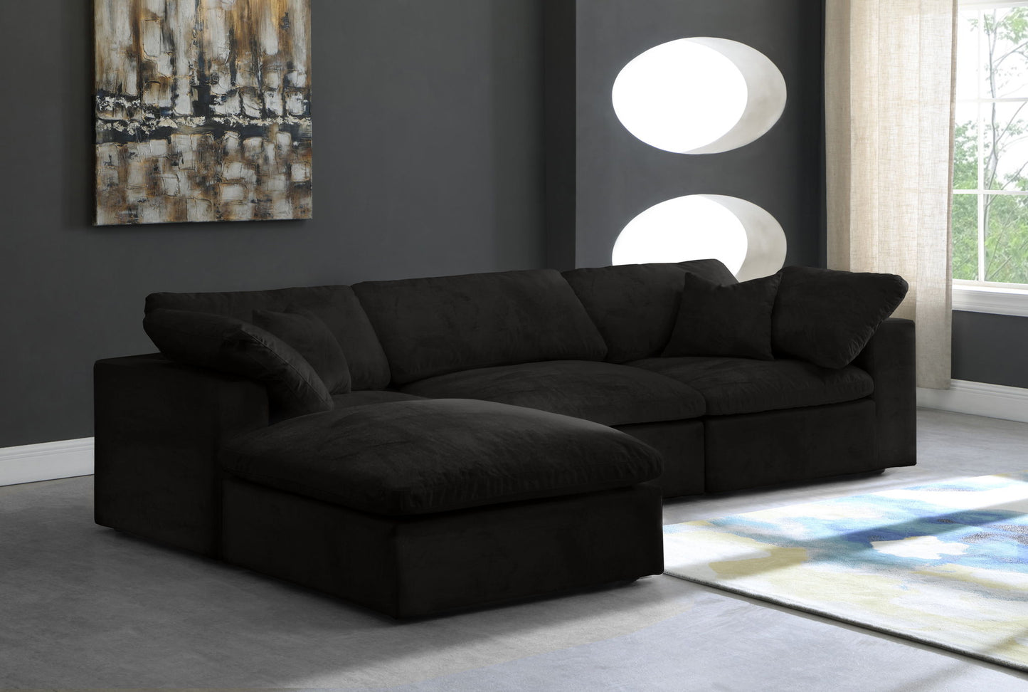 Cozy - 4 Piece Modular Sectional With Chaise