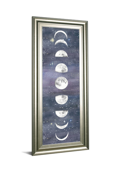Moon Chart Il By Naomi Mccavitt - Framed Print Wall Art - Dark Gray
