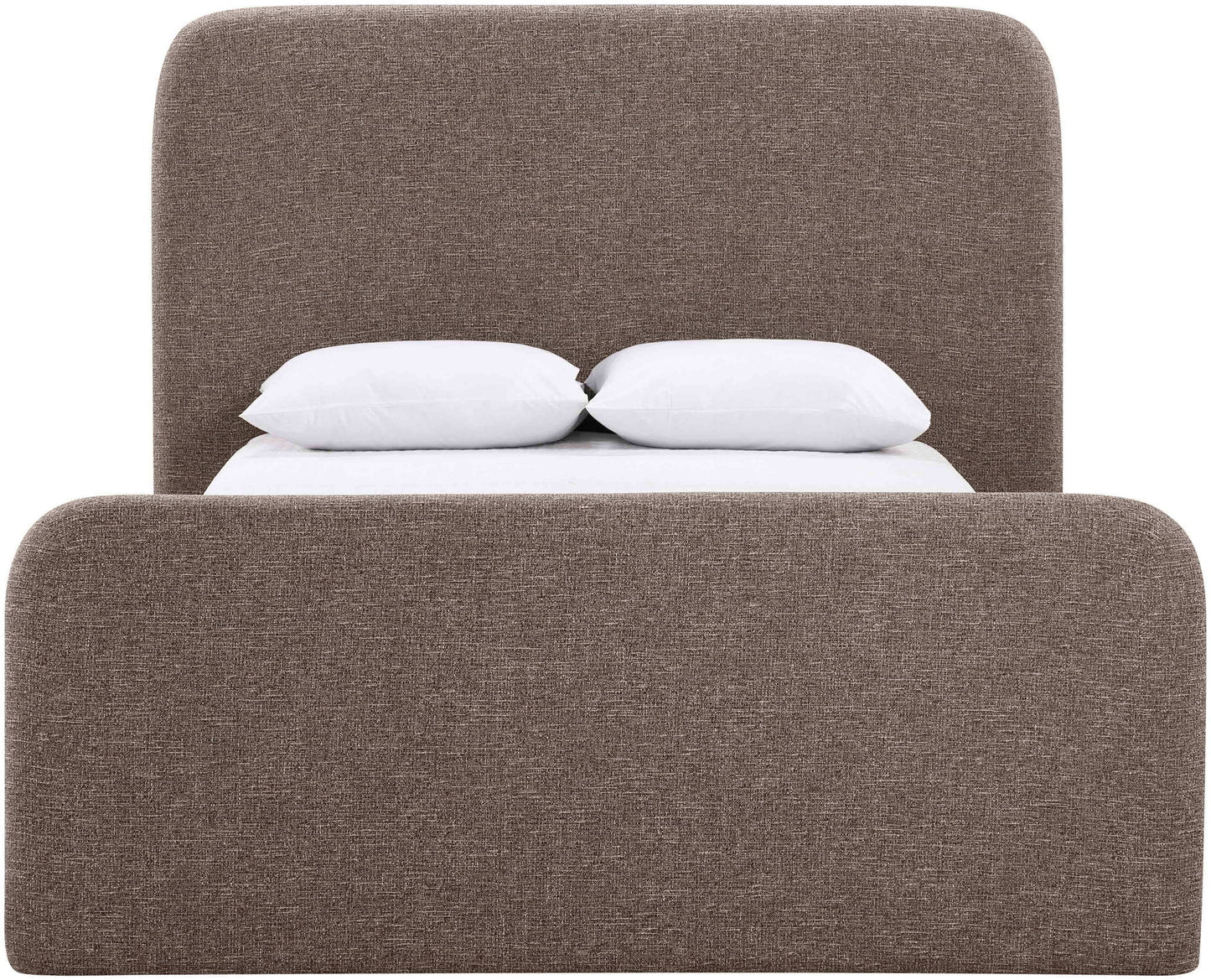Fira - Linen Textured Fabric Upholstered Bed