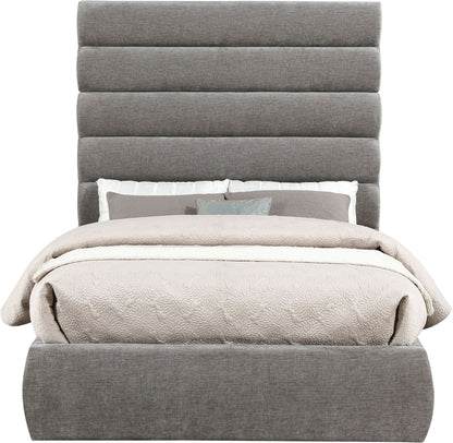 Adam - Chenille Fabric Bed With 70.5" Headboard