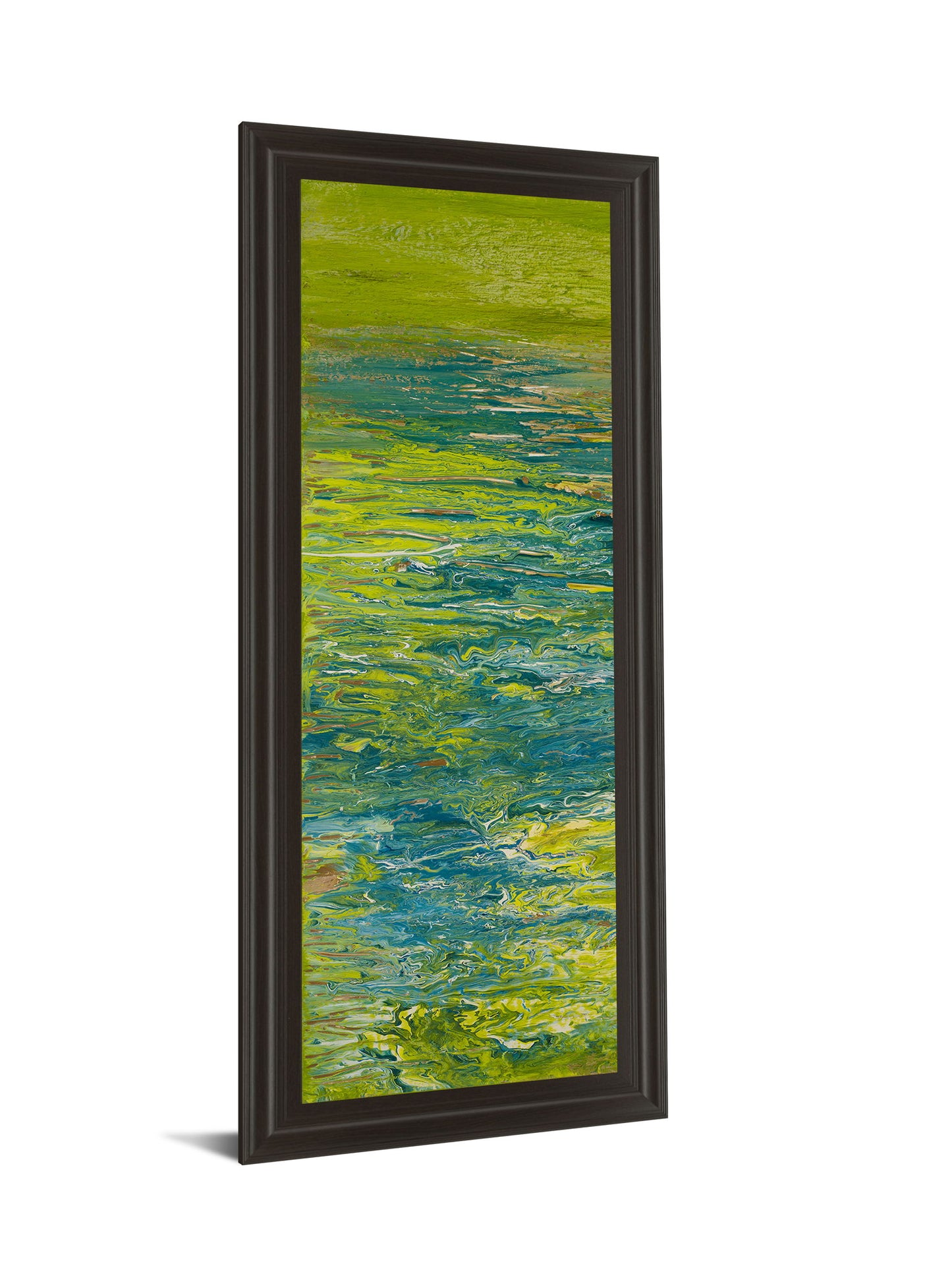 The Lake Il By Roberto Gonzalez - Framed Print Wall Art - Green