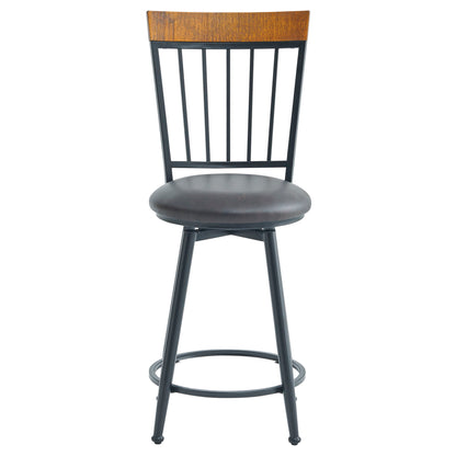 Tyler - Swivel Counter Chair (Set of 2) - Dark Gray