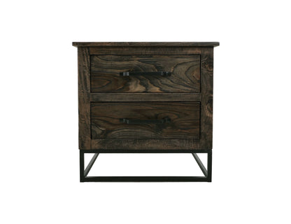 Teak - Nightstand - Oil Black