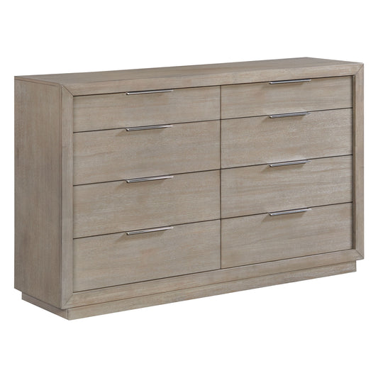 Arcadia - 8-Drawer Dresser - Grey