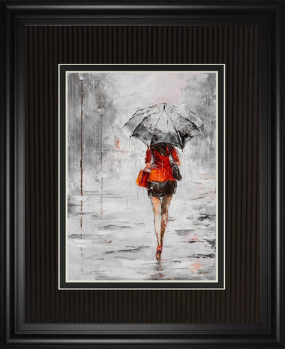34x40 City in the Rain II By Jolanta Kowalik - Gray