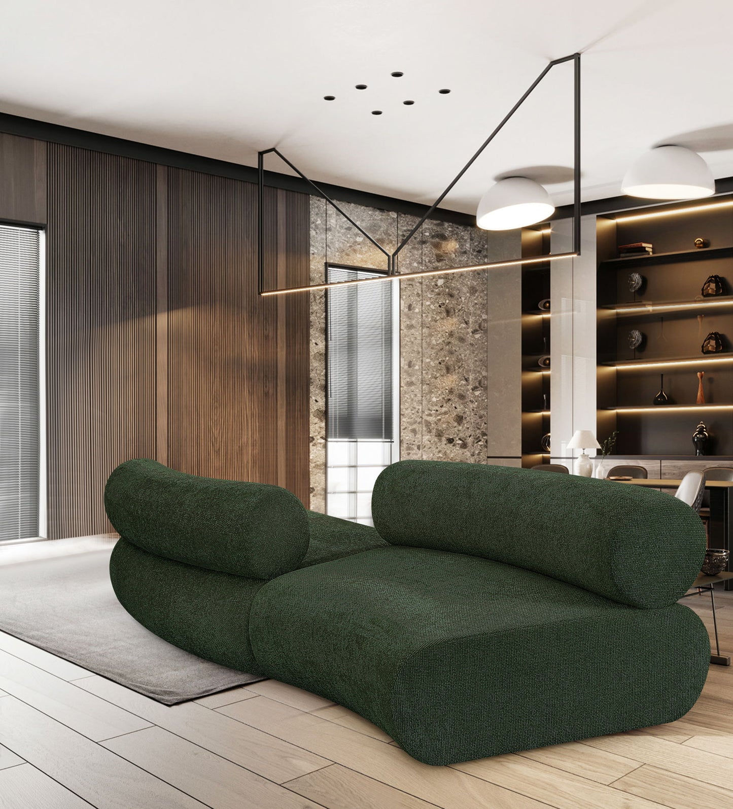 Bale - 2 Piece Curved Modular Sofa