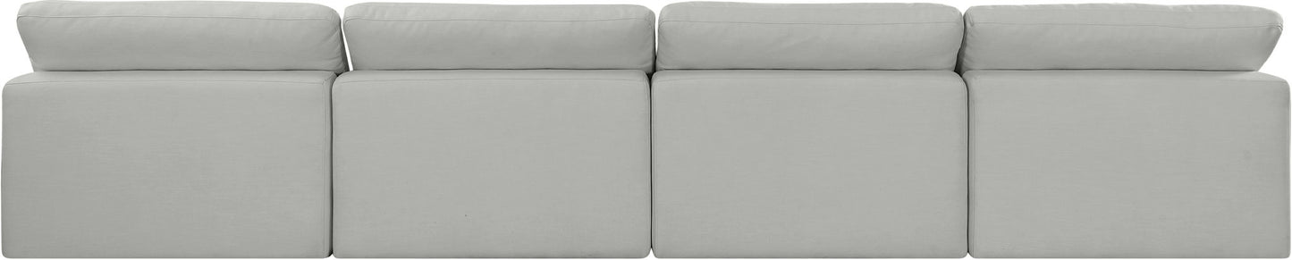 Comfy - Linen Modular Armless Sofa 4 Seats